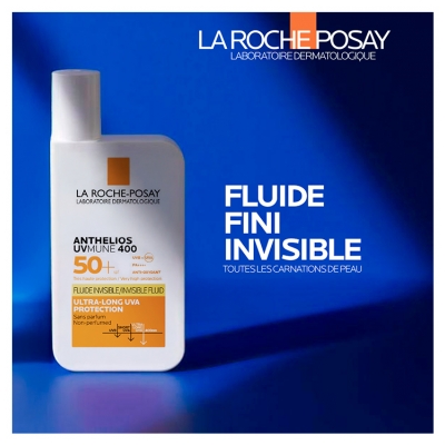 La Roche-Posay Anthelios Fluide Invisible Sans Parfum SPF50+ 50 ml
