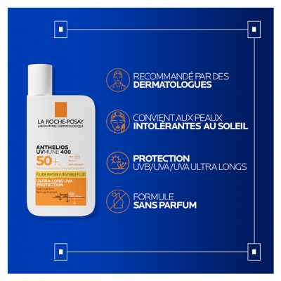 La Roche-Posay Anthelios Fluide Invisible Sans Parfum SPF50+ 50 ml
