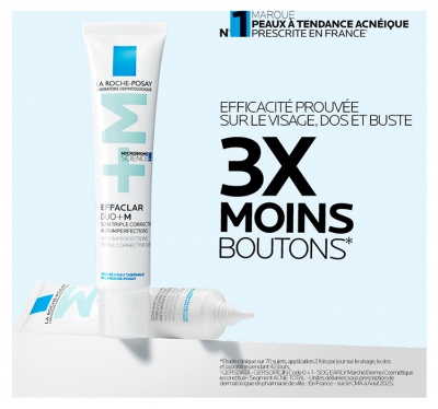 La Roche-Posay Effaclar Duo+M Soin Triple Correction Anti-Imperfections 40 ml