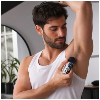 Nivea Men Black & White Déodorant 72H Anti-Transpirant Roll-On 50 ml