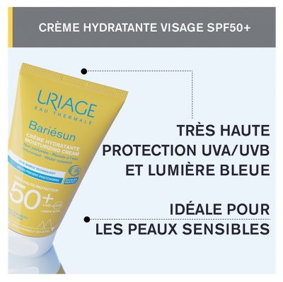 Uriage Bariésun Crème Hydratante Spf50+ Non Parfumée