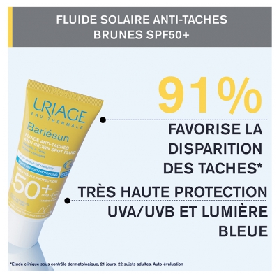 Uriage Bariésun Fluide Anti-Taches Très Haute Protection Peaux Sensibles SPF50+ 40 ml