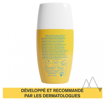 Uriage Bariésun Fluide Ultra-Léger Très Haute Protection Peaux Sensibles SPF50+ 30 ml