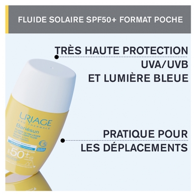 Uriage Bariésun Fluide Ultra-Léger Très Haute Protection Peaux Sensibles SPF50+ 30 ml