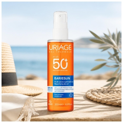 Uriage Bariésun Huile Sèche Sublimatrice Peaux Sensibles SPF50+ 200 ml