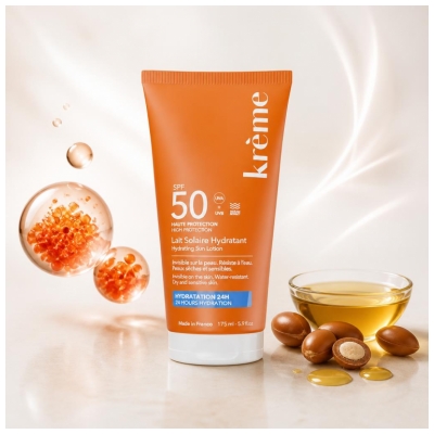 Krème Lait Solaire Hydratant Peaux Sèches et Sensibles SPF50 175 ml