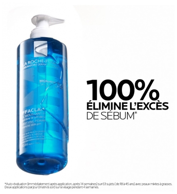 La Roche-Posay Effaclar Gel Moussant Purifiant Peaux Grasses à Tendance Acnéique 400 ml