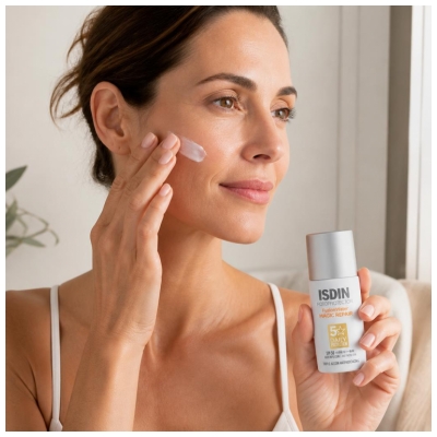 Isdin Fotoprotector Fusion Water Magic Repair Crème Solaire Haute Protection SPF50 50 ml