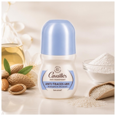 Cavaillès Anti-Traces 48H Anti-Transpirant Roll-On Lot de 2 x 50 ml