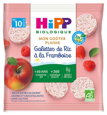 Hipp Galettes de Riz à la Framboise Sachet 30 g Dès 10 Mois