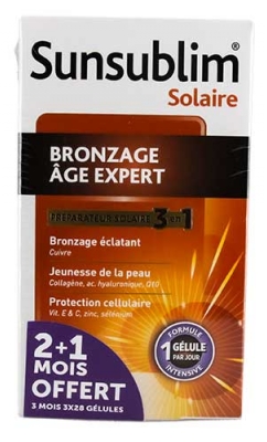 Nutreov Sunsublim Bronzage Âge Expert 3 Mois 3 x 28 Gélules