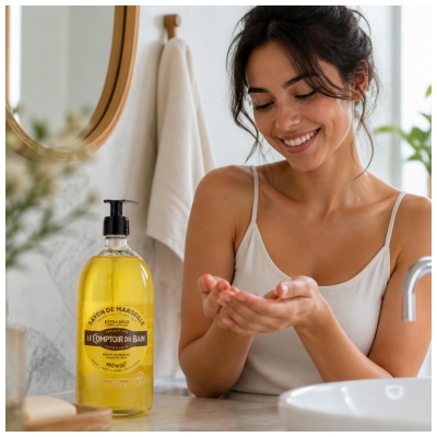 Le Comptoir du Bain Savon de Marseille au Monoï 1 Litre