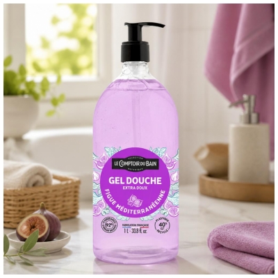 Le Comptoir du Bain Gel Douche Figue Méditerranéenne 1 L