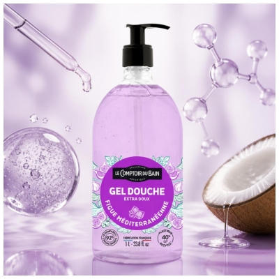 Le Comptoir du Bain Gel Douche Figue Méditerranéenne 1 L