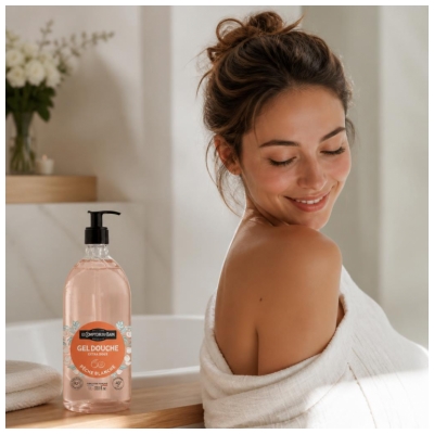Le Comptoir du Bain Gel Douche Pêche Blanche 1 L