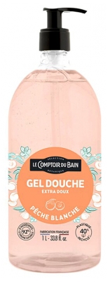 Le Comptoir du Bain Gel Douche Pêche Blanche 1 L