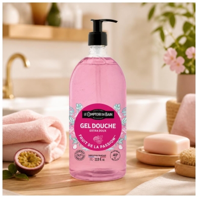 Le Comptoir du Bain Gel Douche Fruit de la Passion 1 L
