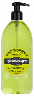Le Comptoir du Bain Savon de Marseille Citron & Menthe Extra Doux 1 l