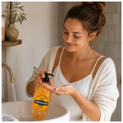 Le Comptoir du Bain Savon de Marseille Vanille Miel Extra Doux 1 l