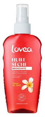Lovea Huile Sèche Bronzante Monoï de Tahiti Visage et Corps 150 ml