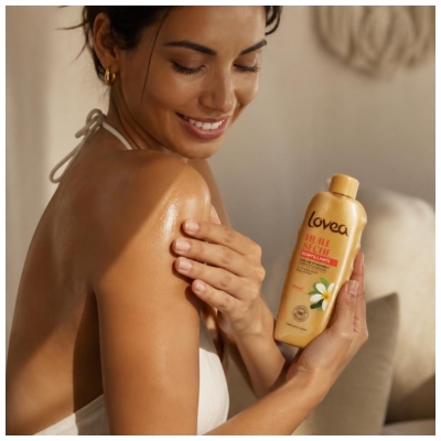 Lovea Huile Sèche Scintillante au Monoï Corps et Cheveux 150 ml