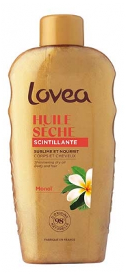 Lovea Huile Sèche Scintillante au Monoï Corps et Cheveux 150 ml