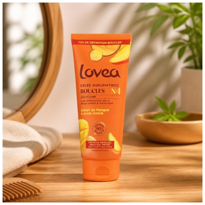 Lovea Gelée Sublimatrice Boucles Cheveux Ondulés Bouclés Frisés 200 ml