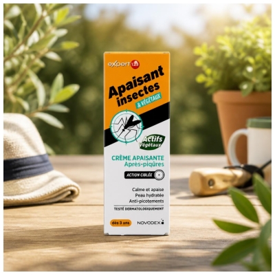 Novodex Expert Apaisant Insectes & Végétaux Crème Apaisante Après-Piqûres Dès 3 Ans 30 ml