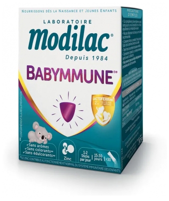 Modilac Babymmune Dès la Naissance 30 Sticks 