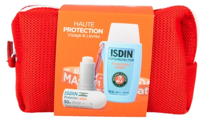 Isdin Trousse Fotoprotector Crème Solaire SPF50 50 ml Edition Limitée + Stick Lèvres Protection Solaire Pour Les Lèvres SPF50 4 g 