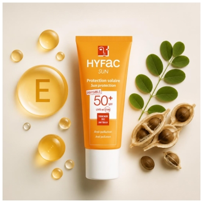 Hyfac Sun Protection Solaire Invisible Toucher Sec SPF50+ 40 ml