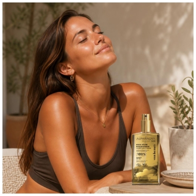 Alphanova Sun Huile Sèche Paradisiaque Corps & Cheveux Bio 100 ml