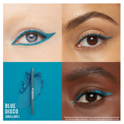 Maybelline New York Tattoo Liner Crayon Eyeliner Taillable 1,3 g - Couleur : 814 Blue Disco
