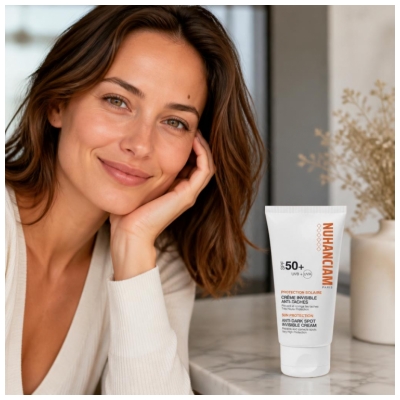 Nuhanciam Crème Invisible Anti-Taches Visage Cou Décolleté SPF50+ 50 ml