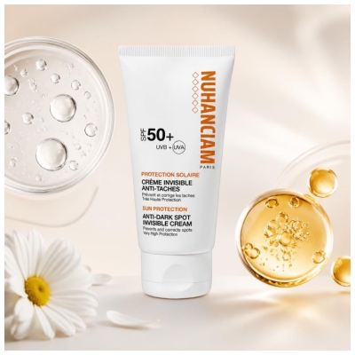 Nuhanciam Crème Invisible Anti-Taches Visage Cou Décolleté SPF50+ 50 ml