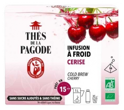 Thés de la Pagode Infusion Glacée Cerise Bio 6 Sachets de 7g