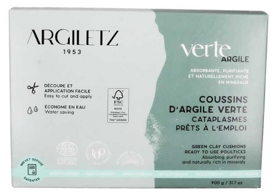 Argiletz Coussin d'Argile Verte 35 Coussinets X25G