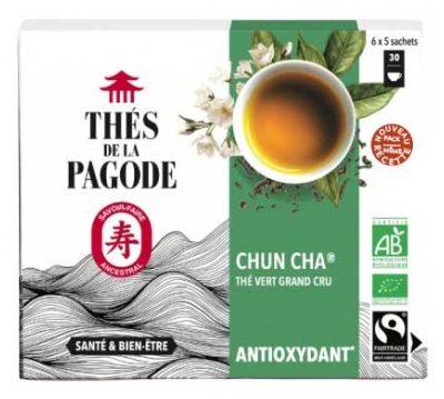 Thés de la Pagode Thé Chun Cha Bio 30 Sachets