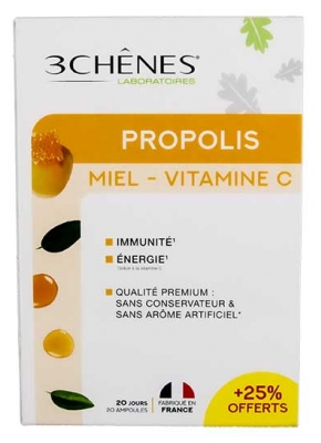 Les 3 Chênes Propolis Offre Spéciale 20 Ampoules 