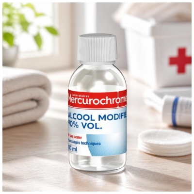 Mercurochrome Alcool Modifié 90° Vol. 100 ml