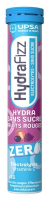 UPSA Hydrafizz Hydra Sans Sucre 16 Comprimés - Saveur : Fruits Rouges