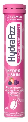 UPSA Hydrafizz Hydra+Skin 16 Comprimés