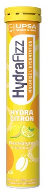UPSA Hydrafizz Hydra 16 Unités Effervescentes - Saveur : Citron