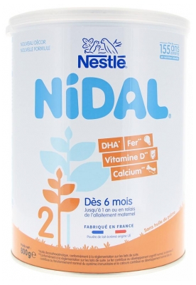 Lait infantile bio sans huile de palme dès 6 mois 800g (à consommer de préférence avant le 30/06/2026)