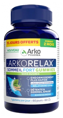 Arkopharma Arkorelax Sommeil Fort 2 Mois 60 Gummies
