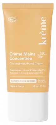 Krème Crème Mains Concentrée Peaux Sèches et Abîmées Bio 40 ml