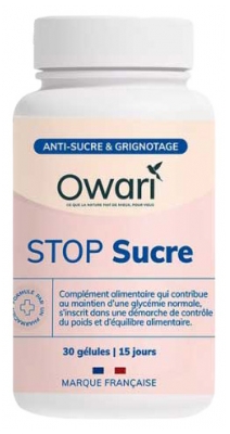 Owari Stop Sucre 15 Jours 30 Gélules 