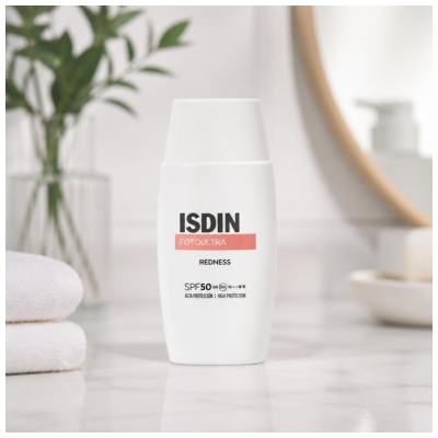 Isdin FotoUltra Redness Crème Solaire Anti-Rougeurs Visage SPF50 50 ml
