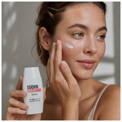 Isdin FotoUltra Redness Crème Solaire Anti-Rougeurs Visage SPF50 50 ml