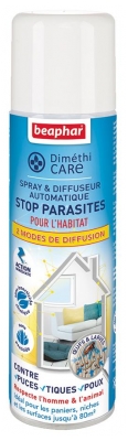 Spray Anti-Parasitaire Beaphar Diméthicare pour l'Habitat - 250 ml (à consommer de préférence avant le 30/06/2026)